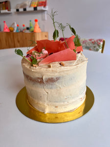 Gâteau aux fraises et aux arachides Chopine Pâtisserie