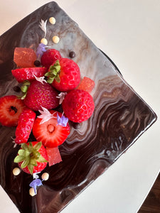 GÂTEAU MOUSSE CHOCO ET FRAISE