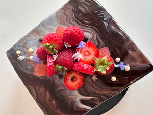 GÂTEAU MOUSSE CHOCO ET FRAISE
